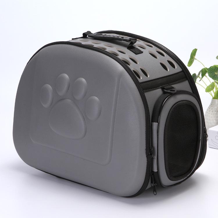 EVA Solid Color Pet Carrier: Washable, Breathable, Comfortable Handheld & Shoulder Bag with Large Capacity for Cats and Dogs.