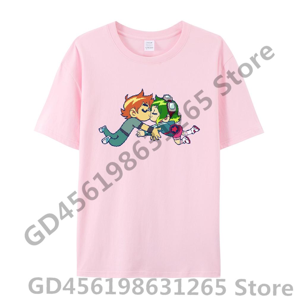 Scott Pilgrim Takes Off T Shirt UnisexWomen Harajuku Kawaii Tops Y2k Unisex Anime Tees Fashion Tops Casual Boysgirls Clothing