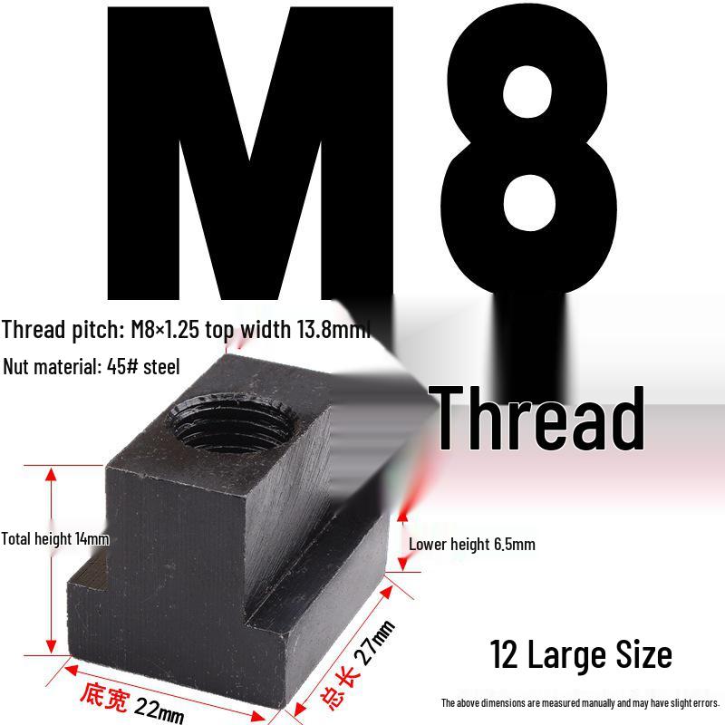 Kangfei 45# Steel T-Nut for M6-M20 Bolts