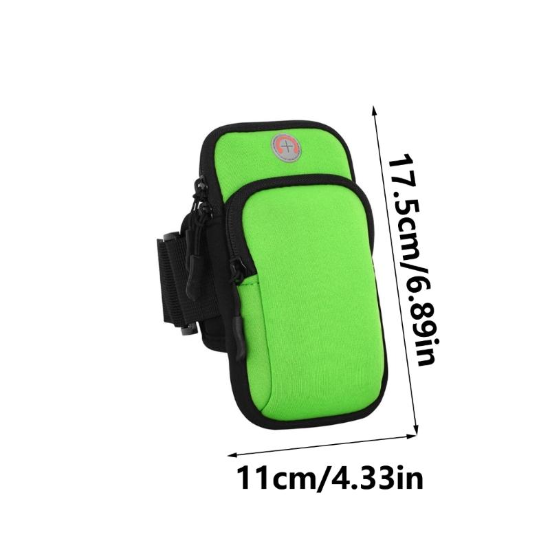 Splashproof Cellphone Holder Sport Arm Bands Phone Armband Phone Pouch with Earphone Hole for Phone 16 15 14 S23