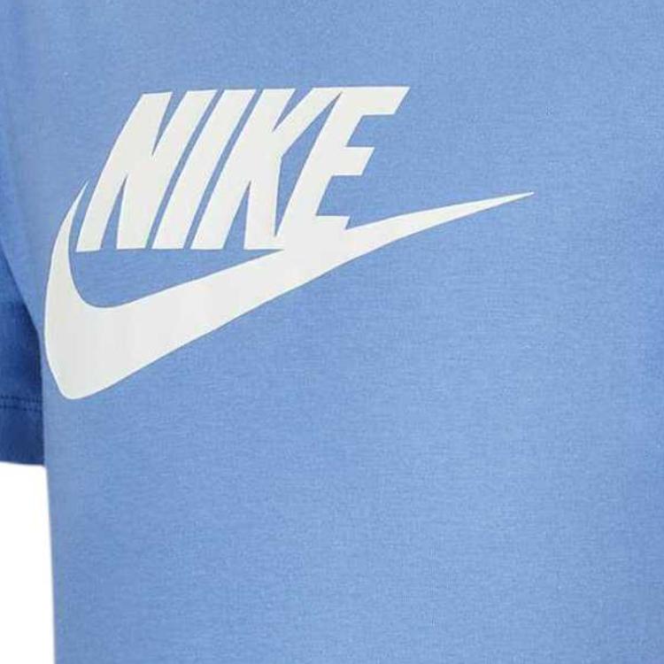 Nike Swoosh Sportswear T-Shirt Soft Fashion Comfortable Versatile Short Sleeve Kids Tops DV2579-450