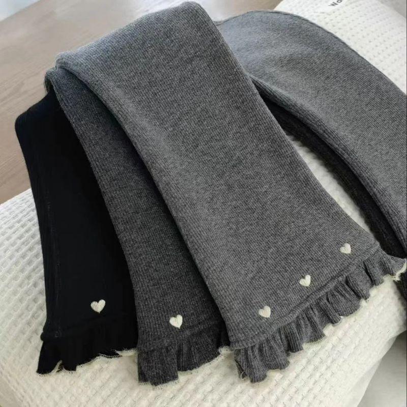 

девушка. Детские леггинсы Весна и Осень Брюки клеш K-стиль Дети 2 Дети Тонкие бархатные брюки Слим Детские брюки буткат Верхняя одежда Брюки Dark gray (Spring & Fall) 130cm