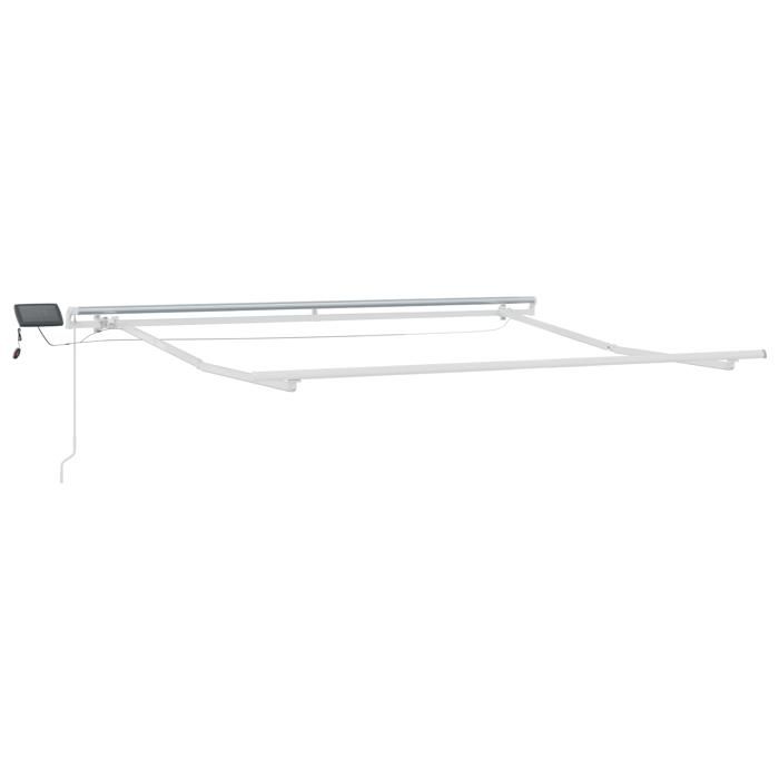 VidaXL Auvent rétractable manuel avec LED beige 300x250 cm 3330052