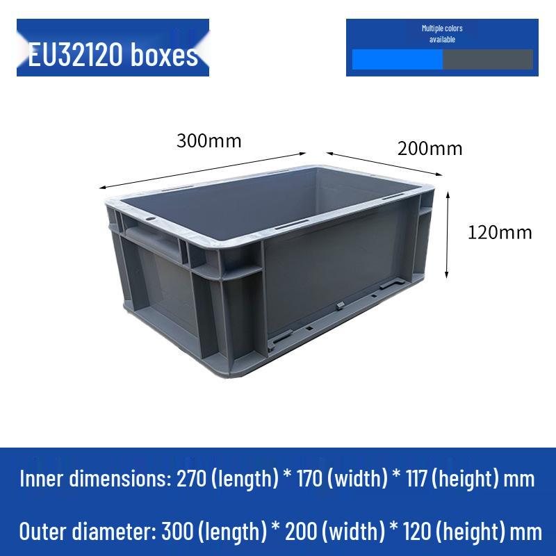 Large Rectangular Plastic Storage Box with Lid – Industrial Organizer & Tool Turnover Box
