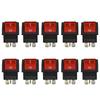 Bulk 10 Red Light 4 Pin DPST ON OFF Rocker Switch KCD4 Rated 15A 250V and 20A 125V AC for Electrical Applications