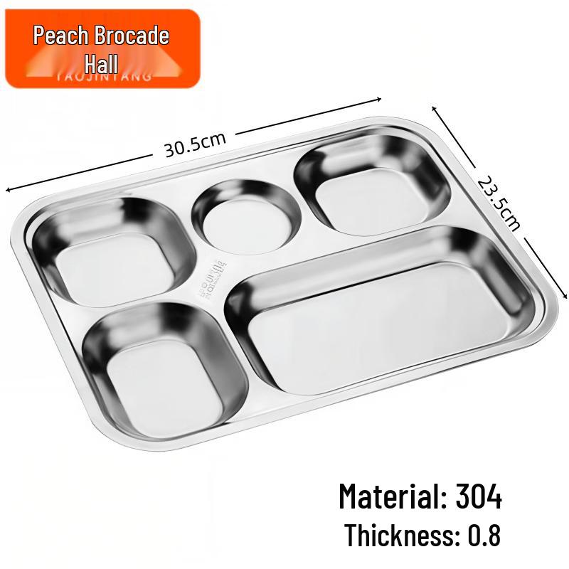 

Tao Jin Tang Stainless Steel 5-Compartment Lunch Tray