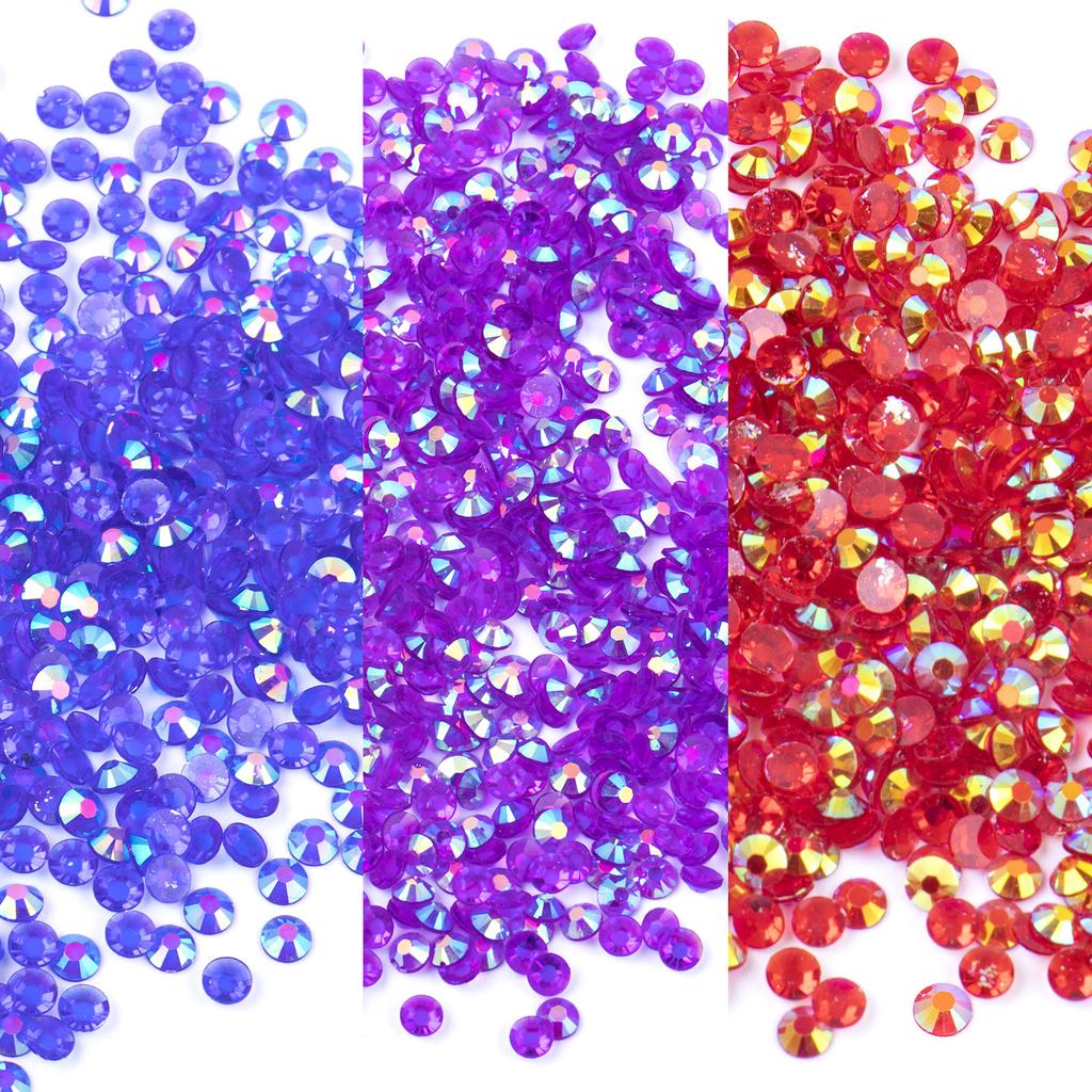 Transparent Symphony Violent Bear Resin Flat Bottom Sticker Diamond Glazed Beads Loose Beads Diy Material Pack Jewelry Accessories