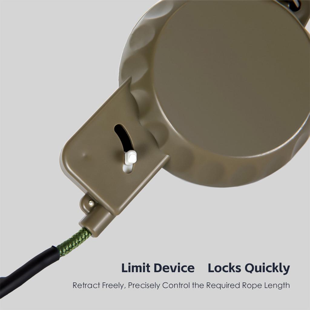 Corde à linge télescopique de 8 m pour extérieur, coupe-vent et réglable, de type boîte.