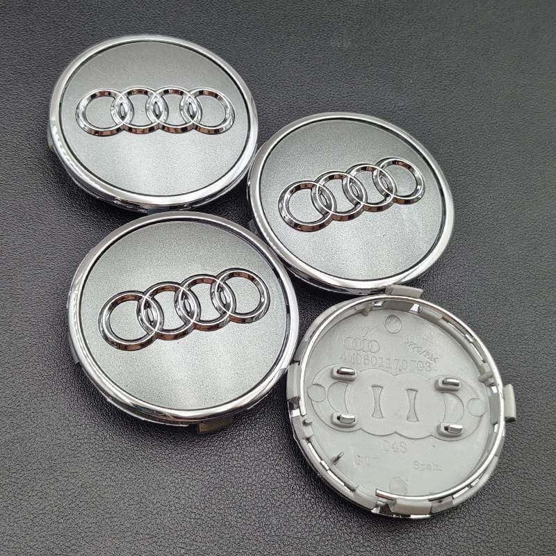 For Audi A5 4pcs 60mm 61mm 68mm 69mm 77mm Audi Hub Caps Car Wheel Center Caps For Audi A1 A2 A3 A4 A5 A6 A7 A8 S3 S6 Q3 Q5 Q7 Accessories