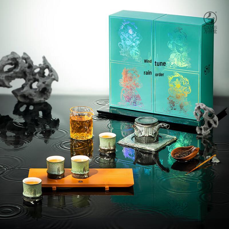 Edenus  Bamboo Rain  Celadon Ceramic Tea Set