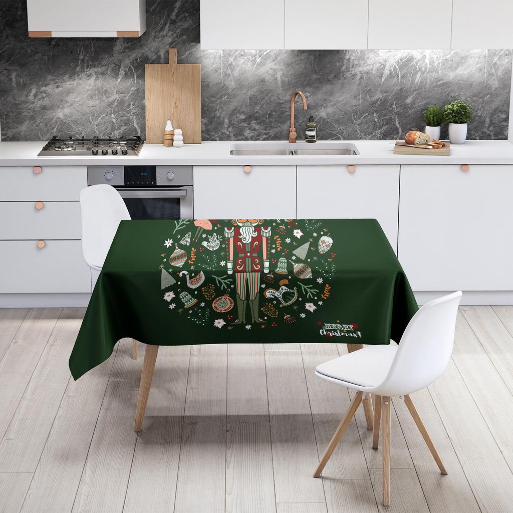 Christmas Tablecloth Festive Table Cloth Decoration Christmas Coffee Table Table Table Dustproof Beautiful Tablecloth