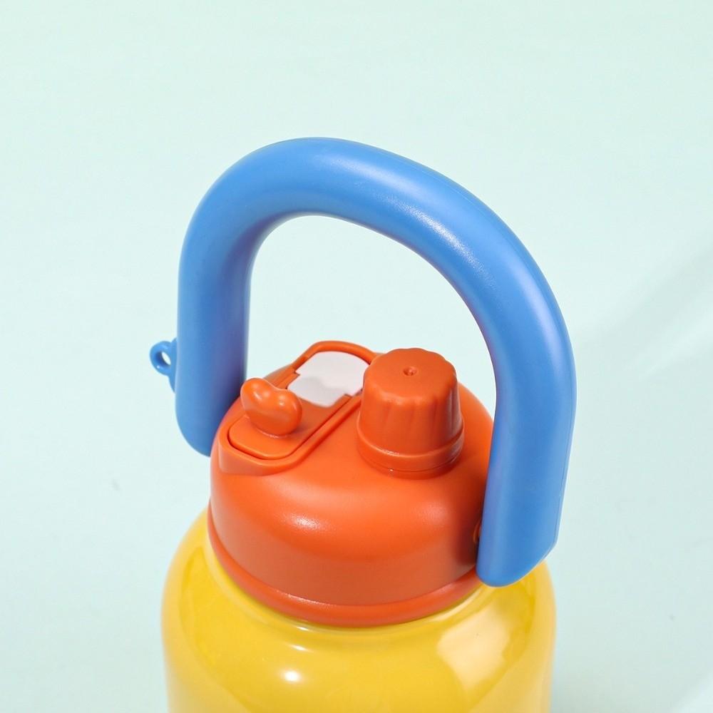 Leak-proof Thermal Cup 650ml Student Straw Cup Cute Vacuum Flask