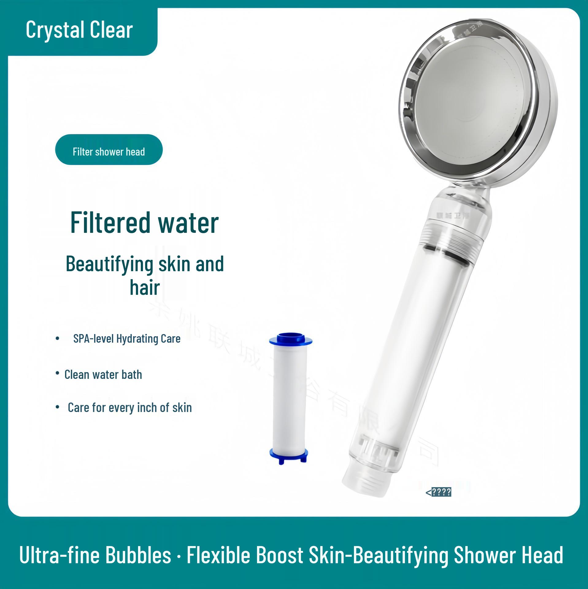 

Nano-Boosted Adjustable Pressurized Shower Head with Filter & Heater
