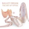 Child And Adult Ballet Dance Shoes Girls Ballet Pointe Shoes Professional With Ribbons Shoes Series Classic Woman Ballet Shoes