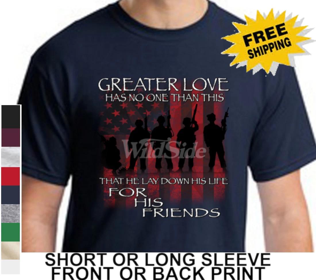 Greater Love Has None Than This Lay Down His Life For His Friends Mens T-Shirt XXXXL