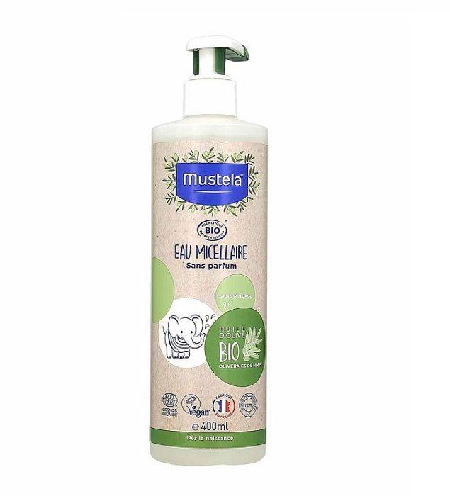 Gel Lavant Bio - MUSTELA - 400ml - Doux pour Bébé - Ingrédients Biologiques - Sans Irritation