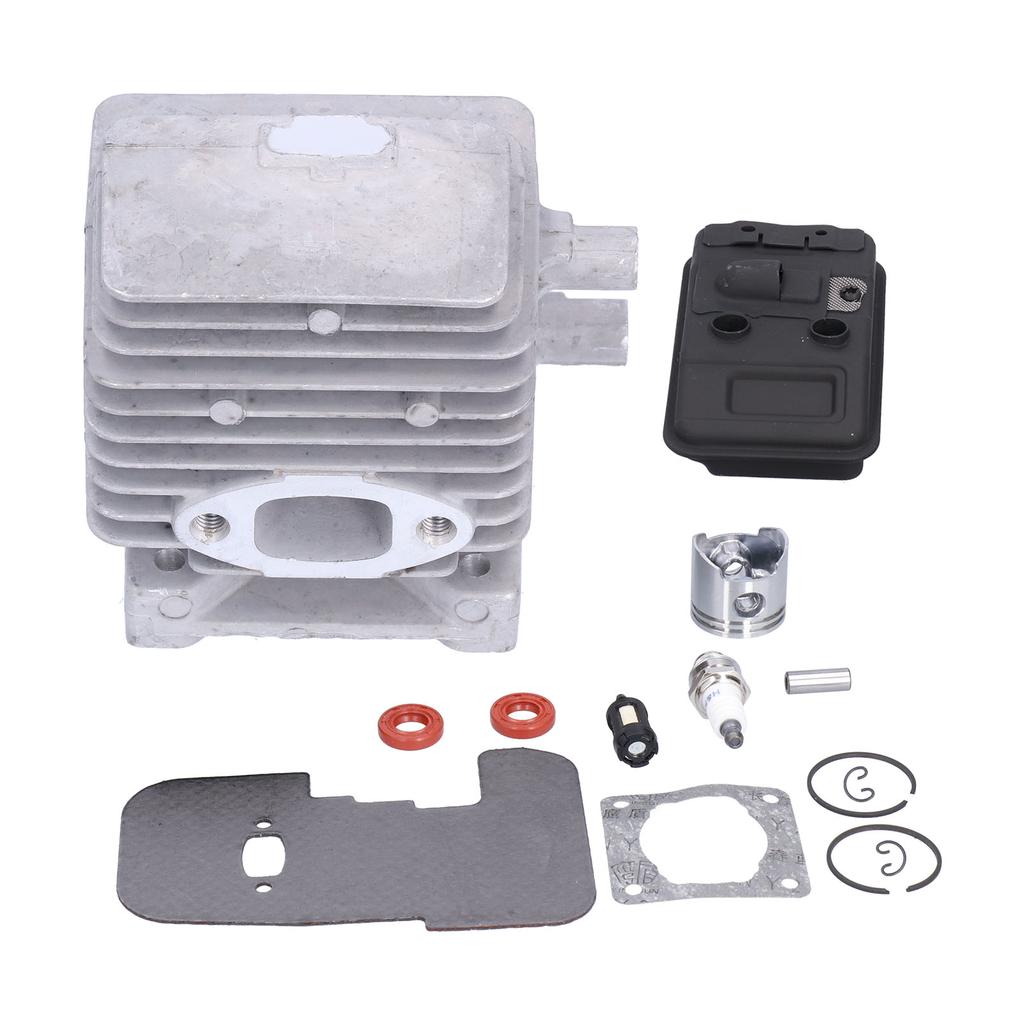 Zylinder Kolben Auspuff Schalldämpfer Dichtungssatz Passend für Stihl FS75 FS80 FS85 Freischneider Trimmer