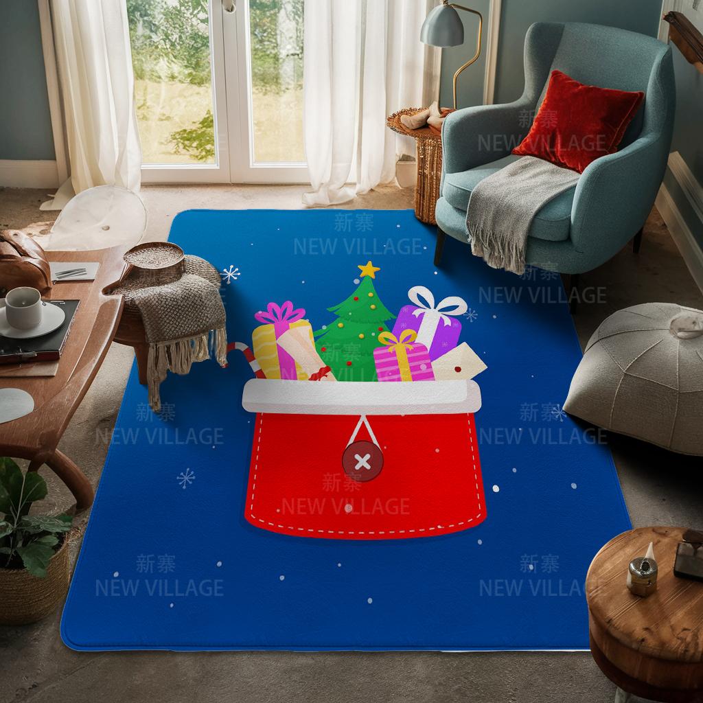 House entrance carpet Home door mat Living Room Bath Foot bathroom non-slip water absorption rugs bath Merry Christmas winter