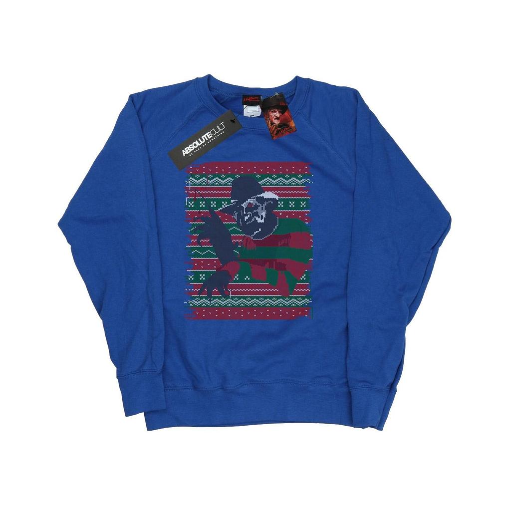 A Nightmare On Elm Street Womens/Ladies Christmas Fair Isle Sweatshirt