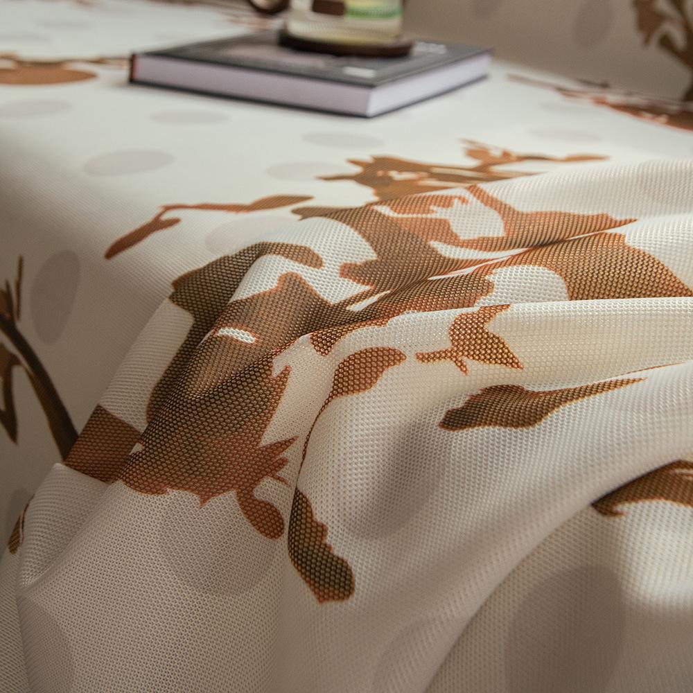One-Piece Summer Sofa Towel Full Covered New Chinese Style Chinese Ink Style Plum Blossom Breathable Cushion Sofa Mat Cover Cloth