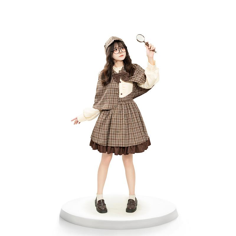 Cosplay year new cosplay detective sherlock holmes parent-child suit game party role-playing clothes women's clothing