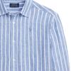 Polo Ralph Lauren Striped Logo Pattern Embroidered Button-Down Long Sleeve Shirt Kids Shirts Blue 313934722001