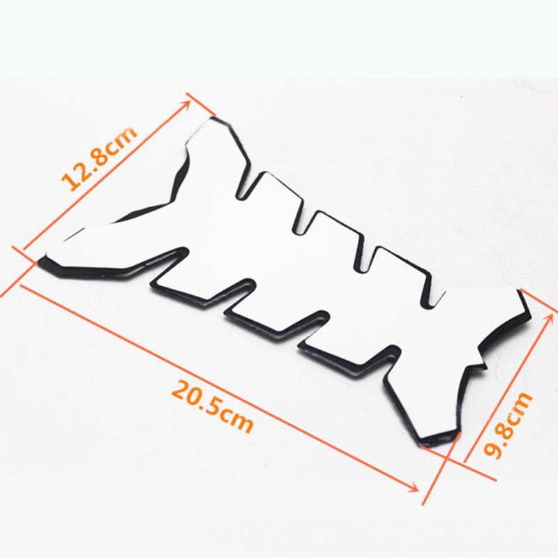 POTAN Motocykel Tank Protector Cover Pad 3D Fishbone Gumové obtisky těla