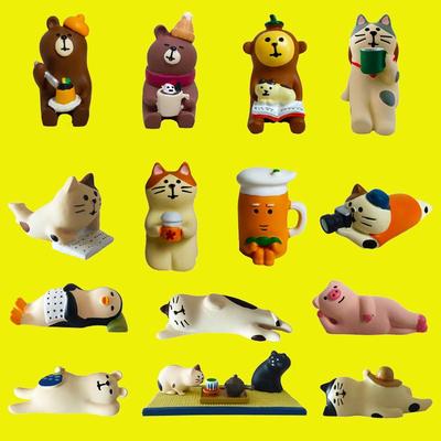  Ornements Créatifs Japonais Zakka en Résine: Shiba Inu, Pingouin, Chat, Ours Polaire, et Edamame