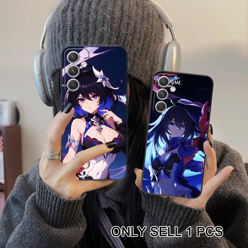 HSR Seele Matte TPU Mobile Phone Case for Samsung Galaxy S26 S25 S24 S23 S22 S21 S20 Note20 Plus FE Ultra Colorful Cover