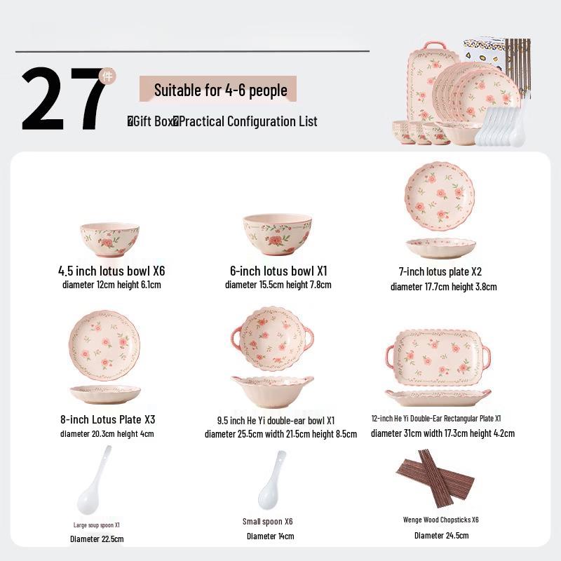 Elegant European Style Bone China Dinnerware Set