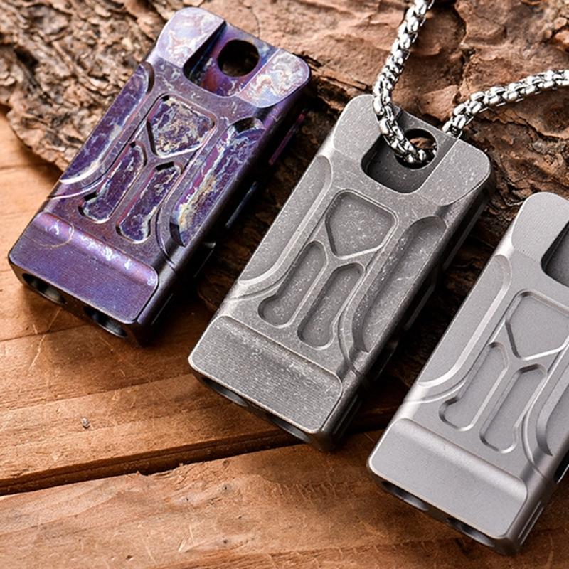 Double Tube Safety Survival Whistle for Hikings Camping Training Outdoor Sports