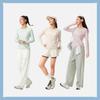 Li-Ning Fitness Series Round Neck Logo Letter T-Shirt Women Tops ATLW098-6