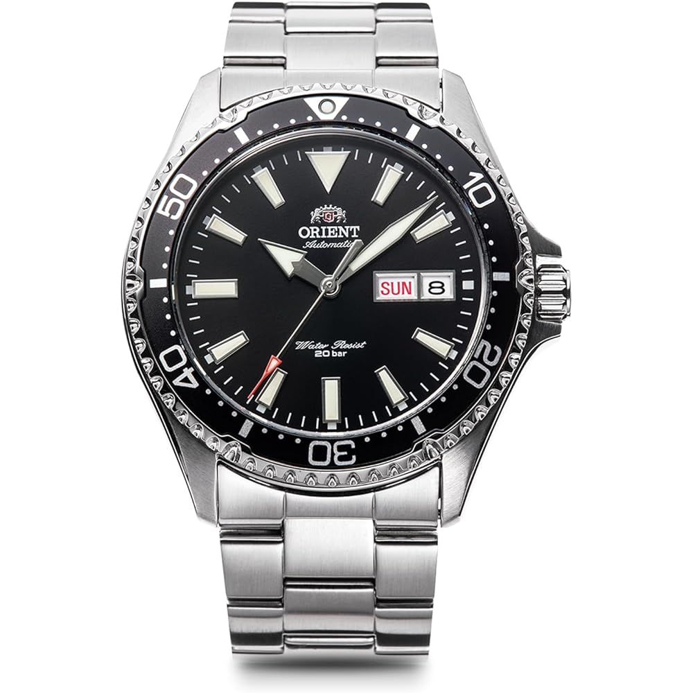 Orient Mako Automatic Diver s Watch Men s Black Stainless Steel 200m Water Resistant RN-AA0001B