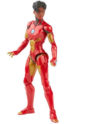 Hasbro Marvel Legends Series Iron Man Comics Ironheart 6-tums Actionfigur F0360, Autentisk, med Bygg-en-figur-delar