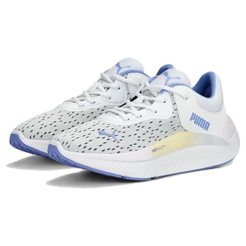 Puma Softride Cushioning Slip Resistant Cushioning Slip Resistant Low Top Running Shoes Women's White Purple 377933-02