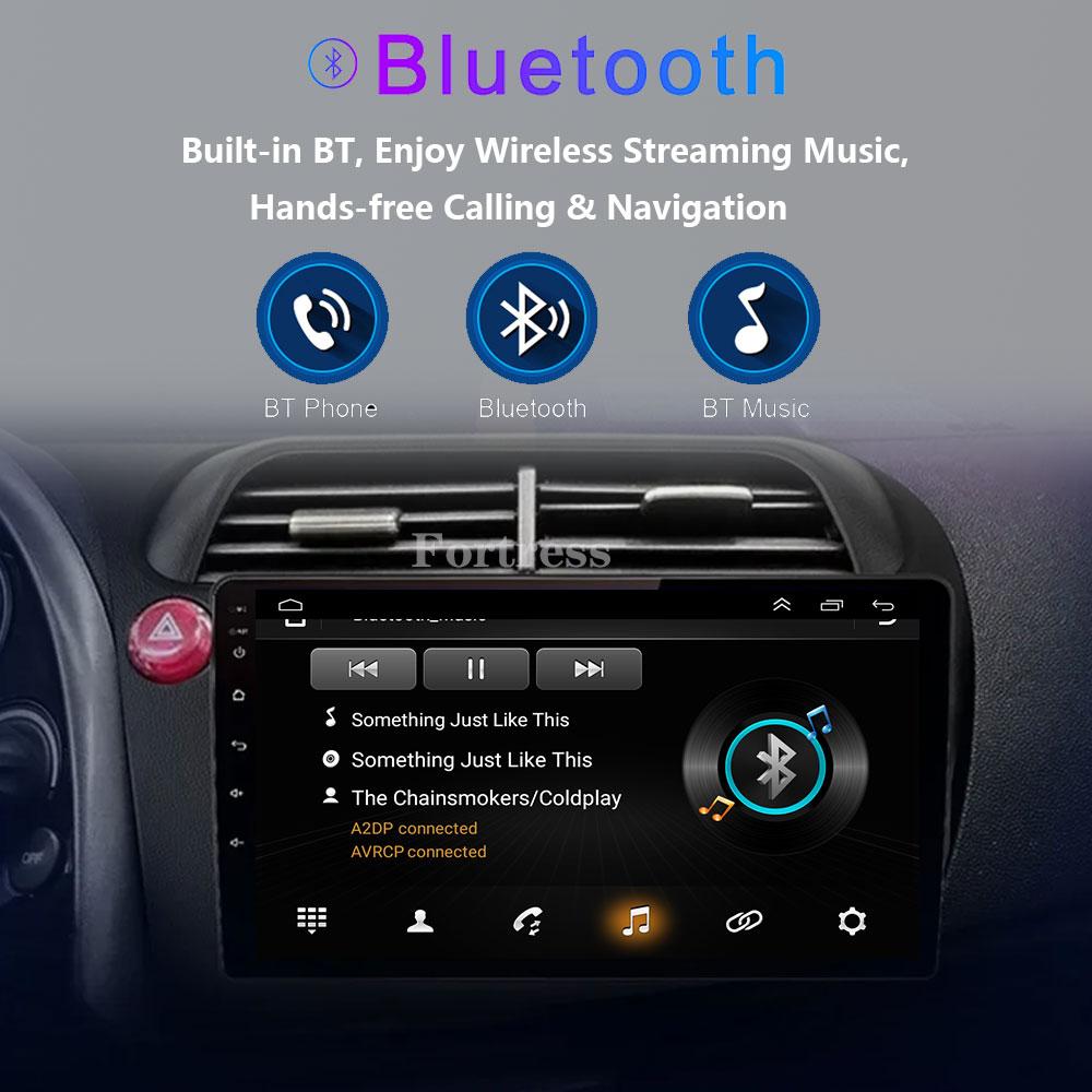 For Honda Civic Hatchback 2006-2011 Android 12 Car Radio Multimedia Video Navigation 2 Din Stereo DVD Head Unit Speaker Carplay