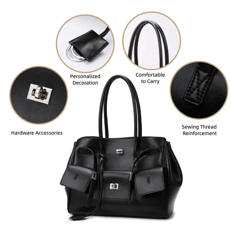 Nuova Borsa Tote da Donna, Borsa Casual alla Moda e Semplice, Borsa a Spalla di Alta Gamma, Borsa da Lavoro ad Alta Capacità, Borsa a Mano Trendy