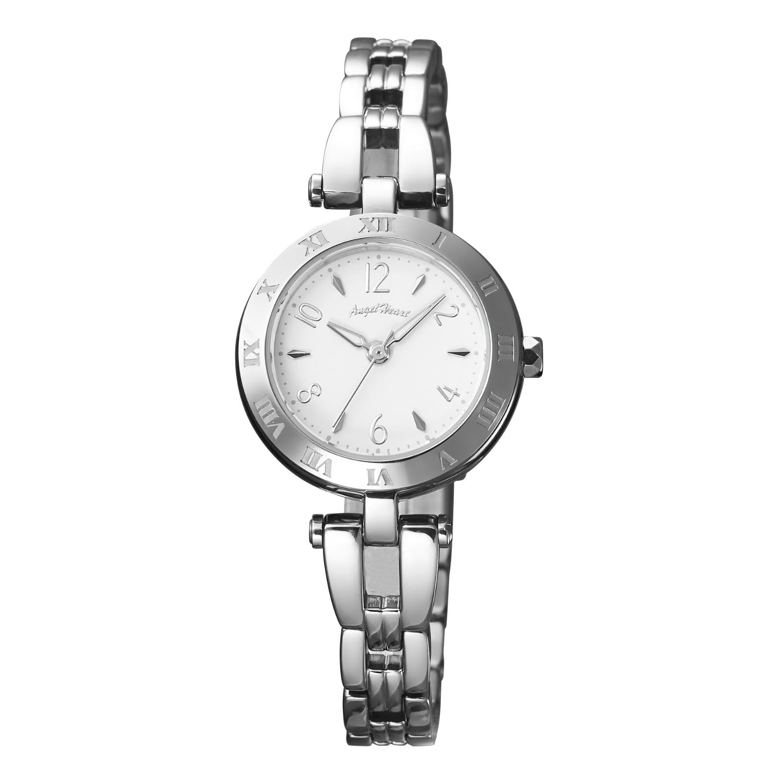 

AngelHeart Innocent Time Solar 3 ATM Water Mineral White Watch, Battery, Resistance, Glass, Dial, IT25SS, Women s [Authentic] [Used] білий