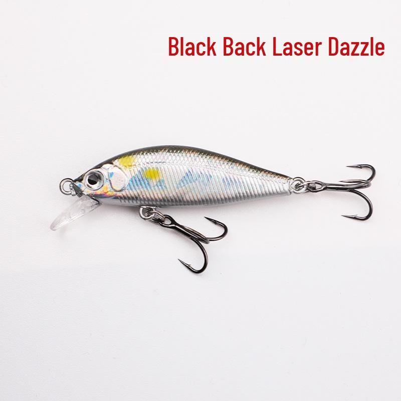 Lure Micro Minnow 5cm 3.2g, Long Cast Sinking Wobbler, Redeye Mandarin Fish Bass, All Water Layers