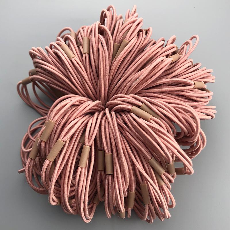 

Высокоэластичная резинка для волос три-в-одном и аксессуар-повязка на голову, материал ручной работы для завязывания волос 100pcs розовый