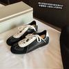 Sheepskin Version~ Su Yinyin Round Head Retro German Training 6cm Inner Height Increase Thin Sole Casual Sports German Training Shoes Women's Forrest