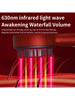 Electric Hair Regrowth Brush with Infrared Light Machine Acupoint Scalp Massage Anti-Hair Loss Exercise Hair Scrubber Combs