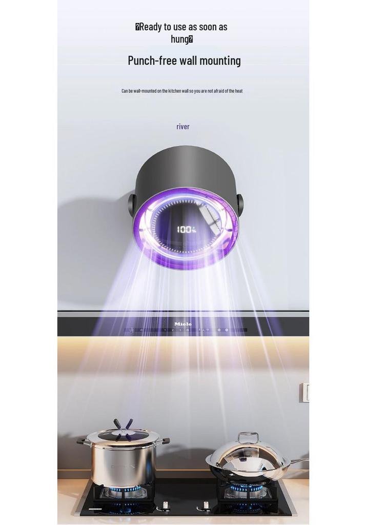 USB Rechargeable Silent Wall-Mounted Desktop Fan for Dormitory and Office