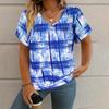 Plus Size Heart Design Pattern Printed T-shirts Summer Fashionable High Quality Short Sleeved