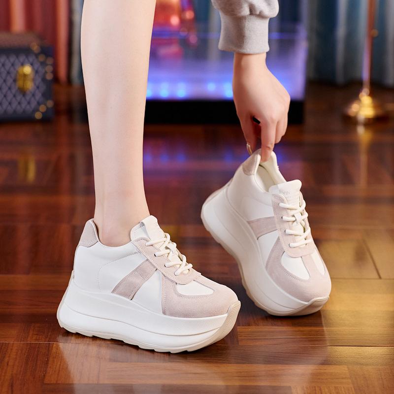 Small waist Forrest Gump shoes women's spring 2025 new breathable waffle dad shoes ins trendy versatile sports women's shoes