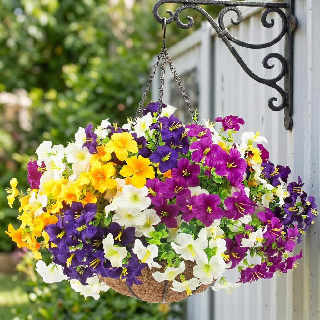 Simulated Flower Basket Decoration Flower Basket Spring Simulated Flower Decoration