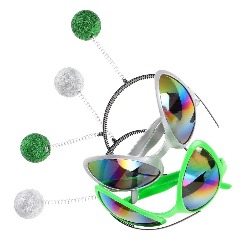 Gadpiparty Alien Cosplay Headbands, Funny Party Photo Props, Cosplay Accessories, 4-Piece Set, 26x19cm (IM125525M8)