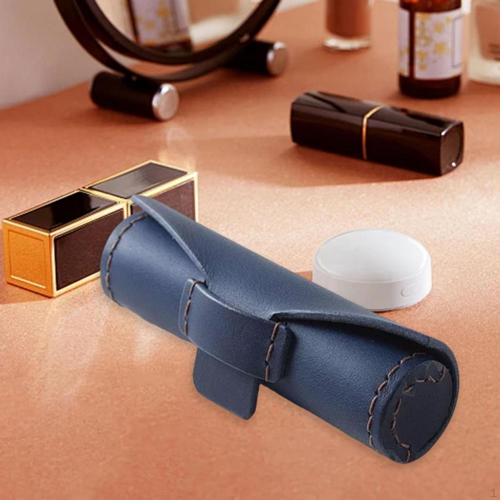 Leather Mini Lipstick Bag Elegant Small for Daily Use Pouch