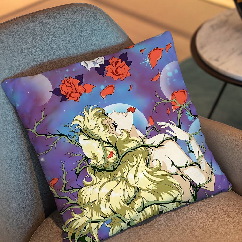 Lady Oscar Rose Of Versailles Pillow Case Pillow Case Living Room Sofa Cushion Cover Suitable For Home Bedroom Room Decoration