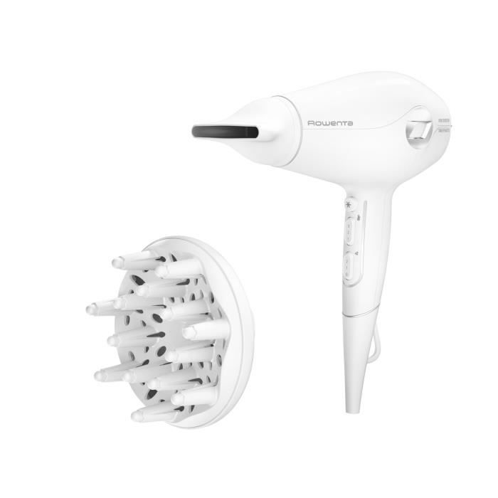 ROWENTA CV6130F0 Volumizer Sèche-cheveux, Moteur hybride haute performance, Booste le volume, Concentrateur 8 mm, Diffuseur